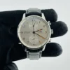 Iwc Portugieser Chronograph Silver / Gold Arabic Markers Dial on Leather Band Ref IW371604 with Card  2022 - Image 2
