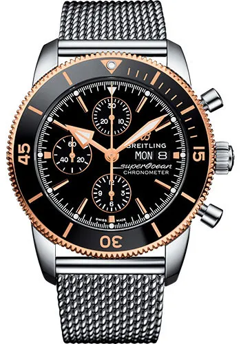 18328808_psgazmrd8oztth11dc0rxmoos248.webp Breitling Superocean Héritage II Chronograph Black Dial on Bracelet Ref U13313121B1A1 with Card 2026 - Image 1