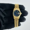Rolex Datejust Lady President Blue Stick / Fading Dial on President Style Bracelet Ref 69178 with Papers  1994 - Image 2