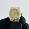 Rolex Datejust Lady Champagne Stick Dial on D Link Jubilee Bracelet  Ref 69173 - Image 3