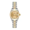 Rolex Datejust Lady Champagne Stick Dial on D Link Jubilee Bracelet  Ref 69173