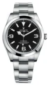 Rolex Explorer I Black /Arabic Numerals Dial on Oyster Bracelet Ref 214270