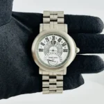 Gerald Genta Arena Bi-Retro White / Arabic Numerals Dial on Titanium Bracelet Ref BSP.Y.80