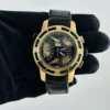 Tiffany & Co. Tri-Retrograde Black / Rose Dial on Leather Band Ref T-57 - Image 2