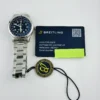 Breitling Aviator 8 B35 Unitime Blue Arabic Dial on Stainless Steel Bracelet Ref AB3521 with Card 2024 - Image 7