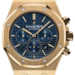 Audemars Piguet Royal Oak Chronograph Blue Dial on Bracelet Ref 26320BA.OO.1220BA.02 with Papers 2016