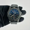 Breitling Avenger Blackbird Volcano Black Matte Dial on Grey military canvas strap Ref V17311AT/BD74 with Card 2021 - Image 2