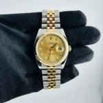 Rolex Datejust Champagne Diamond Factory Dial on D-Link Jubilee Ref 116233