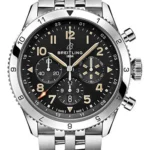 Breitling Super AVI B04 Chronograph GMT Black Dial on Bracelet Ref AB04453A1B1A1 with Card 2026