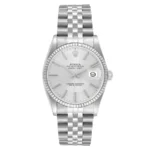 Rolex Datejust Silver Stick Dial on D-Link Jubilee Ref 16014
