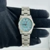 Rolex Air-King AM Ice Blue Diamond Dial on Oyster Bracelet Ref 14000