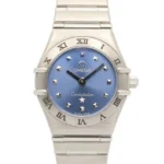 Omega Constillation Blue Dial on Stainless Steel Bracelet Ref 1562.81