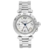 Cartier Pasha GMT Silver / Arabic Numerals Dial on Stainless Steel Bracelet Ref 2377/W31029M7