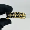 Chanel Premiere L Black Dial on Gold Plated & Leather Ref H0001 - Image 5