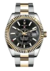 Rolex SkyDweller Black Dial on Oyster Ref 326933 with New Style Card (White) 2018