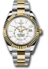 Rolex SkyDweller White Dial on Oyster Ref 326933 with New Style Card (green) 2021