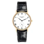 Patek Philippe Calatrava White Dial on Leather Ref 3919J-001