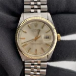Rolex Datejust Silver Stick / Has Spots Dial on D-Link Jubilee Bracelet Steel Ref 1601