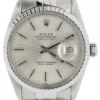 Rolex Datejust Silver Stick Dial on Jubilee Ref 16030