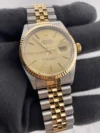 Rolex Datejust Champagne Stick Dial on D-Link Jubilee Bracelet Ref 16013 - Image 3