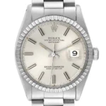Rolex Datejust Silver Stick Dial on Jubilee Folded Ref 1603