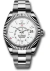 Rolex SkyDweller White Dial on Oyster Bracelet Ref 326934 with New Style Card (green) 2022