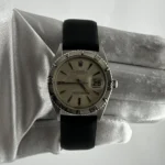 Rolex Datejust Silver Dial on AM Leather Ref 1625
