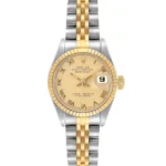 Rolex Datejust Lady Champagne Roman Stick Dial on D-Link Jubilee Ref 69173