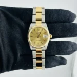 Rolex Datejust Champagne Stick Dial on Oyster Bracelet Ref 68273