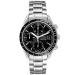 Omega Speed Master Black Dial on Stainless Steel Bracelet Ref 3210.50.00 with Card 2013