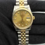 Rolex Datejust Champagne Diamond Factory Dial on Jubilee Ref 16233