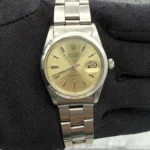 Rolex Oysterdate Precision Silver Stick Dial on Oyster Bracelet Ref 6694 with Papers 1976