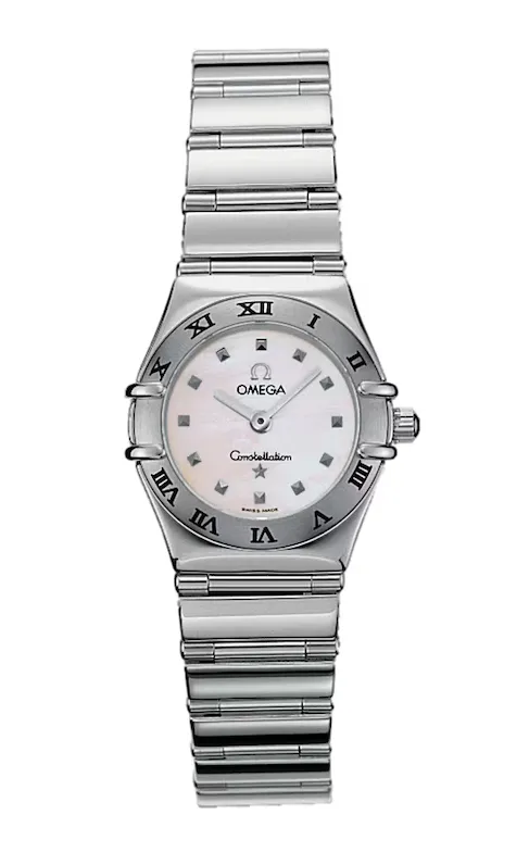 18348784_ntwulra3mkbf14ikvyqcnd6q4r72.webp Omega Constellation M.O.P Dial on Stainless Steel Bracelet Ref 1561.71.00 with Card 2003 - Image 1
