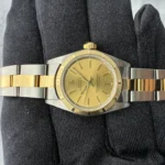 Rolex Oyster Perpetual Champagne Stick Dial on Oyster Bracelet Ref 76233