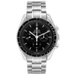 Omega Professional Black Index Dial on Stainless Steel Bracelet Ref 3570.50.00 with Card