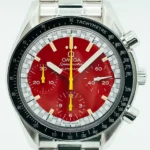 Omega Speedmaster Red Red Arabic Dial on Stainless Steel Bracelet Ref 3510.61 with Card