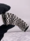 Rolex Datejust Silver Stick Dial on Jubilee Folded Ref 1603 - Image 5