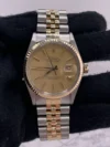 Rolex Datejust Champagne Stick Dial on D-Link Jubilee Bracelet Ref 16013 - Image 2