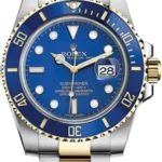 Rolex Submariner Blue Dial on Oyster Ref 16613 with Papers 1991