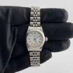 Rolex Oyster Perpetual White Roman Dial on Jubilee Ref 67194 with Papers 1990