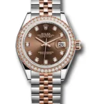 Rolex Datejust Lady Chocolate Diamond Dial on Jubilee Ref 279381RBR with New Style Card (White) 2018