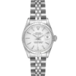 Rolex Datejust Lady Silver Stick Dial on Jubilee Ref 69174 with Papers 1996
