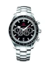 Omega Broad Arrow Olympic Black Dial on Ref 321.30.44.52.01.001 with Card