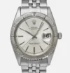Rolex Datejust Thunderbird Silver Stick Dial on Folded Jubilee Bracelet Ref 1625