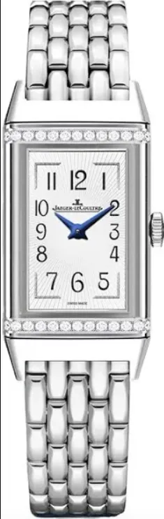 18350318_5l8l4wyeta0ilzz78fjssqbfg0tk.webp Jaeger-LeCoultre Reverso B/M White Arabic Dial on 5 Row Links Ref 201.8.47 with Manuals Only - Image 1