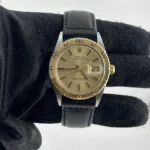 Rolex Datejust Champagne Stick Dial on AM Leather Ref 1625