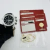 Omega Planet Ocean 600M Black Dial on Leather Band Ref 222.18.38.50.01.001 with Card - Image 8