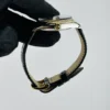 Rolex Datejust Champagne Stick Dial on Generic Leather Band Ref 1601 - Image 3