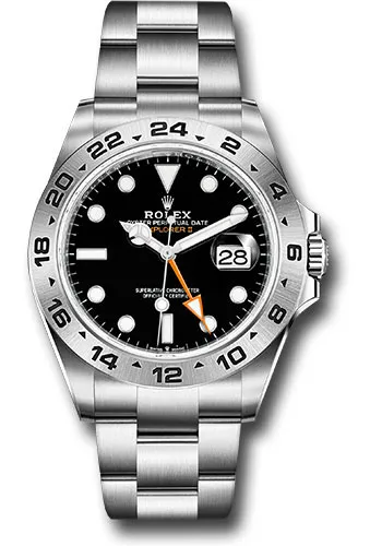 18352078_jo6fb89rcr8dxldn1rtwi9x318cj.webp Rolex Explorer II Black Dial on Oyster Ref 226570 with New Style Card (green) 2021 - Image 1