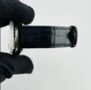 Rolex Datejust Silver Stick Dial on Generic Leather Band Ref 1601 - Image 2
